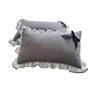 Housse de Coussin en Dentelle, taie d'oreiller, for la Maison, Le lit, 1 ou 2 pièces pour Dormir(Color6,48x74cm 1pc)