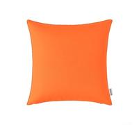Housse de coussin en polyester résistant à l'eau pour une protection des coussins dans des climats variables et pour des scénarios d'utilisation intensive en intérieur (orange)