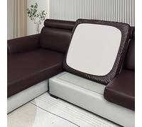 Housse de Coussin Extensible de canapé Housse de Protection pour Meubles Housse de siège de canapé Couvre pour Canapé Protege de Meubles Antipoussière(Lounge (160~190cm),Brown)