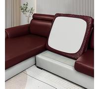 Housse de Coussin Extensible de canapé Housse de Protection pour Meubles Housse de siège de canapé Couvre pour Canapé Protege de Meubles Antipoussière(Lounge (160~190cm),Red)
