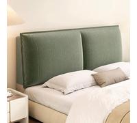 Housse de coussin extensible et lavable en velours côtelé pour lit king / double / simple - Protection de dossier moelleuse - Vert - 200 x 60 cm