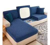 Housse de Coussin Extensible Housse de Coussin Extensible Housse de Protection pour Meubles Housse de siège de canapé pour canapé Housse de Coussin 1 Place pour Chaise (Bleu Foncé,Dossier extra large)