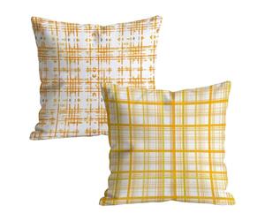 Housse de Coussin Exterieur 80x80cm, Durable et Lavable en Lin Carré Housse Coussin Decoration Paques à Motif Jaune Doubler,Moderne Decoration Maison Taie Oreiller pour Extérieur Jardin Salon W-P-8138