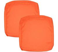 Housse De Coussin Exterieur Impermeable pour Salon De Jardin, Lots De 2/4 Housse Assise Salon De Jardin avec Fermeture Éclair, Amovibles pour Intérieur Et Extérieur, Terrasse(55x45x10cm2pcs Color18
