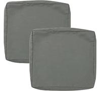 Housse De Coussin Exterieur Impermeable pour Salon De Jardin, Lots De 2/4 Housse Assise Salon De Jardin avec Fermeture Éclair, Amovibles pour Intérieur Et Extérieur, Terrasse(60x55x10cm2pcs Color8