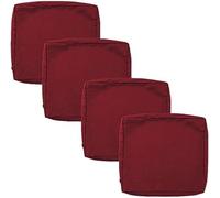 Housse De Coussin Exterieur Impermeable pour Salon De Jardin, Lots De 2/4 Housse Assise Salon De Jardin avec Fermeture Éclair, Amovibles pour Intérieur Et Extérieur, Terrasse(60x60x10cm4pcs Color14