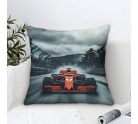 Housse De Coussin Ferrarii Racing 40x40cm, Formulaone Taie d'oreiller Décorative Art Moderne Minimaliste Housse d'oreiller en Lin Esthétique pour Canapé Home Decor