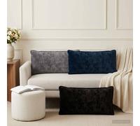 Housse de coussin HOUTEN Fourrure de Lapin Fausse décorative Chambre vidaXL vida