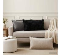 Housse de coussin HOUTEN Tissu Chenille Décoration Intérieure Plaid stylé vidaXL