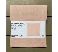 Housse de coussin IKEA LAGERPOPPEL, rose clair, 50x50 cm / 20x20" NEUVE