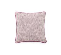 Housse de coussin jacquard Brisella avec bordure rose contrastante 45 x 45 cm