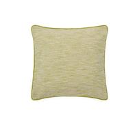 Housse de coussin jacquard Brisella avec bordure verte contrastante, 45 x 45 cm