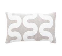 Atmosphera Housse de coussin Jeni Chenille Beige lin 50 x 30 cm