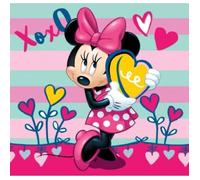Housse de coussin - Jerry Fabrics - Minnie XOXO - 40x40 cm - Rose - Polyester synthétique