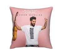 Housse de Coussin Kendji France Girac, taie d'oreiller imprimée en 3D pour la Maison, Housse carrée Douce pour Salon, décoration de Chambre à Coucher, canapé 18 x 18 Pouces