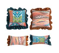 Housse De Coussin Latérale, Taie D'oreiller, Vintage, Européen, Feuille De Lotus