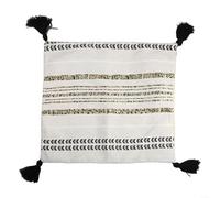 Housse de coussin lombaire d'intérieur et d'extérieur, complément parfait à votre canapé ou ensemble de terrasse (45 x 45 cm, blanc)