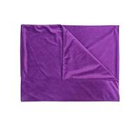 Housse de coussin longue en peluche douce avec fermeture éclair pour lit et canapé - Violet foncé - 50 x 70 cm