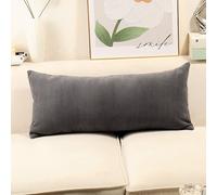 Housse de coussin longue pour canapé - Housse de coussin chenille - Différentes housses de coussin décoratives pour canapé - Housse de coussin carrée à fermeture éclair - Dimensions : 50 x 70 cm -