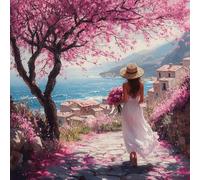 Housse de Coussin Lot de 2, 35x35cm, Taie d'oreiller en Velvet Douce, Cushion Covers Double Face pour Canapé, Bed Pillow Cover, Coussin Decorative Salon, Les Femmes du Village, CZ5J-118