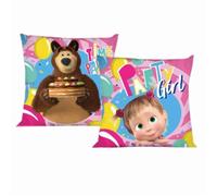 Housse de coussin - Masha and the Bear - Time party - 40x40 cm - 100% coton -