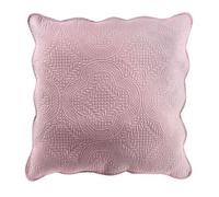 Housse de coussin - Melissa - 60 cm - Rose - 100% polyester - Finition à glissière