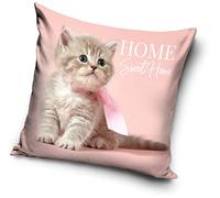 Housse de coussin motif chat bébé 40 x 40 cm (PNL214092)