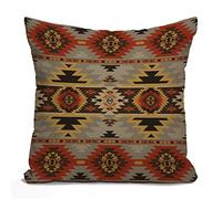 Housse de coussin motif géométrique Sud-Ouest, housse de coussin, housse de coussin décorative carrée 40,6 x 40,6 cm