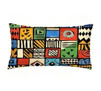 Housse de Coussin Noir Taie d'oreiller 70x90 cm Lot de 1 en Lin Coussin Decoratif Impression Double Face avec Fermeture éclair Invisible Taie Oreiller, Decoration Maison Salon, Europe du Nord T9-206