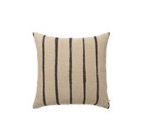 Housse de Coussin Oleo 50x50 Naturel/ Noir