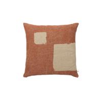Housse de Coussin Oleo 50x50 Terre cuite/Naturel