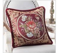 Housse De Coussin Pour Canapé Et Lit, Taie D'oreiller Imprimée Or, Style Rétro Européen, Décoration De Maison, En Peluche Courte, Pour Voiture, 48cm