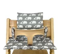 Housse de coussin pour chaise haute antidérapante en coton biologique de rechange pour bébé