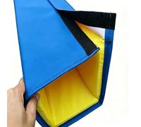 Housse de coussin pour colonne avec bande adhésive, rembourrage de protection pour poteaux métalliques, coussinets de sécurité robustes pour paniers de basket-ball carrés, enveloppement complet à 360°