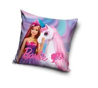 Housse de coussin pour enfant, fille, 40 x 40 cm, motif licorne, violet
