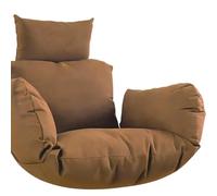 Housse De Coussin pour Fauteuil Suspendu en Forme D'œUf - IdéAle pour L'Assise De Votre Fauteuil Suspendu - AméLiorez Le Confort De Votre Fauteuil Suspendu (sans Rembourrage)(Brown)
