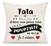 Housse de Coussin pour ma Tante Cadeaux de ma Nièce et de Mon Neveu