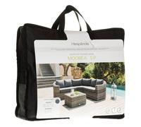 Housse de coussin pour salon ""Mooréa"" 5 places terre d'ombre en polyester - Hespéride