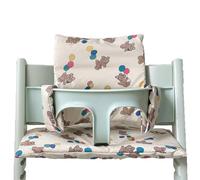 Housse de Coussin pour Stokke, coussin de siège de bébé en coton biologique, housse de remplacement, Coussin de siège Doux pour bébés et Tout-Petits avec Poche de rangement (01)