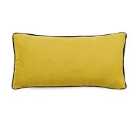 Housse de coussin PRELUDE 55x110 cm lin et coton lavé jaune Curry