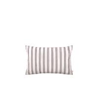 Housse de Coussin Rectangulaire en Sergé Ferm Living, Blanc Cassé/ Noir