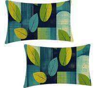 Housse de Coussin Rectangulaire Usine 40x70cm, Lot de 2 en Lin, Decoratif Canapé Taie d'oreiller Simple, Extérieur étanche Décorationtérieur Housse de Coussin, pour Canapé, Salon, Extérieur YF-1955