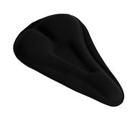 Housse de coussin rembourrée confortable pour selle de vélo, accessoire de remplacement pour vélo de montagne, vélo de route, gel de silice noir, taille 29,5 x 18 x 3 cm. (Rainure droite triangulaire)