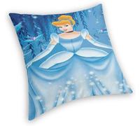 Housse De Coussin Réutilisable Princesses Cendrillon, Taie D'oreiller Pour Canapé, Dessin Animé, En Velours, Pour Lit, Voiture, Chaise (40,6 X 40,6 Cm)