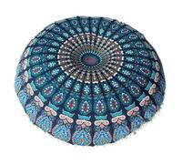 Housse de coussin ronde 43CM, taie d'oreiller, housse sol, for la maison Coussin rond de méditation(Type3)