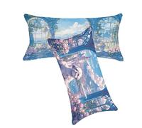 Housse de Coussin Rose Taie Oreiller 30x50cm Fleurs Coussin Exterieur Impermeable Velours Housse de Coussin Lot de 2, Fermeture éclair Invisible Facile à Nettoyer pour Jardin Balcon Décoration C0C209