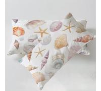 Housse de Coussin Rose Taie Oreiller 40x60 cm Coquille Taie d'oreiller Housse Coussin Decoratif Velours Taie Oreiller Lot de 2 Fermeture éclair Invisible Lavable pour Décoration Intérieure C0C1126