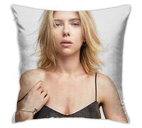 Housse de coussin Scarlett Johansson - Surface en peluche - Impression double face - 45 x 45 cm
