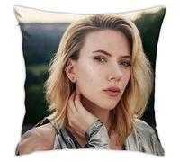 Housse de coussin Scarlett Johansson - Surface en peluche - Impression double face - 45 x 45 cm