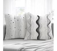 Housse de Coussin Simple Housse Coussin Exterieur Doubler, Taie d'oreiller 40x80cm Protege Oreiller Lot de 2 Tissu Velours Doux Lavable avec Fermeture éclair Invisible Pour Chambre Décoration R1-792